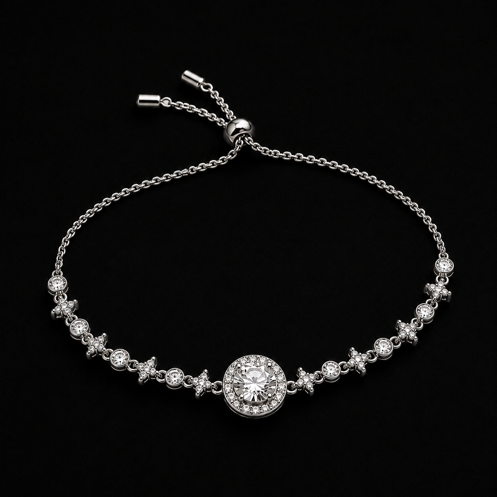 Celestial Halo Tennis Bracelet