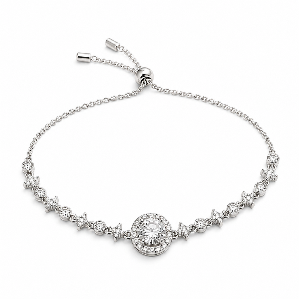 Celestial Halo Tennis Bracelet