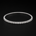 Classic Silver Crystal Line Bracelet