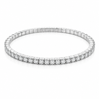 Classic Silver Crystal Line Bracelet