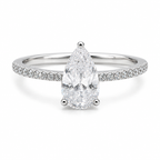 Elegant Pear-Cut Solitaire Band