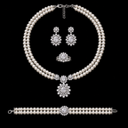 Double-Strand Pearl Jewelry Set