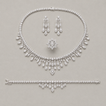 Chandelier Design Pear-Cut Crystals Set
