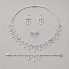 Radiant Square and Pear-Cut Crystals Set