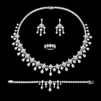 Radiant Square and Pear-Cut Crystals Set