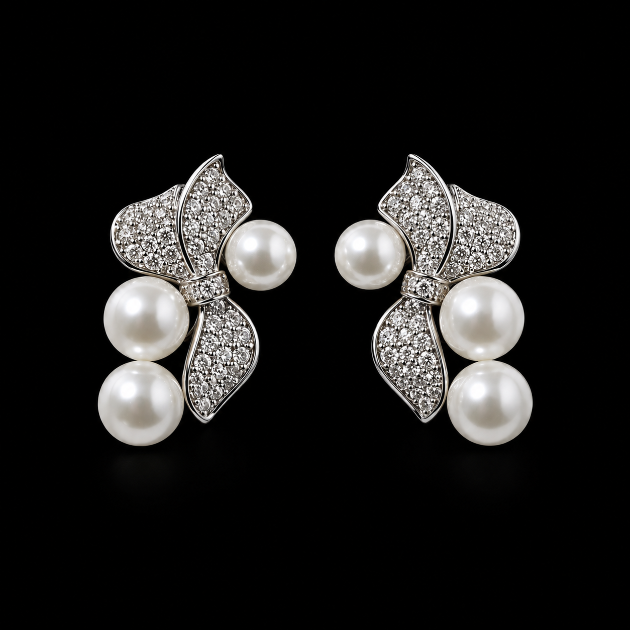 Modern Cream Pearl Petal Drops