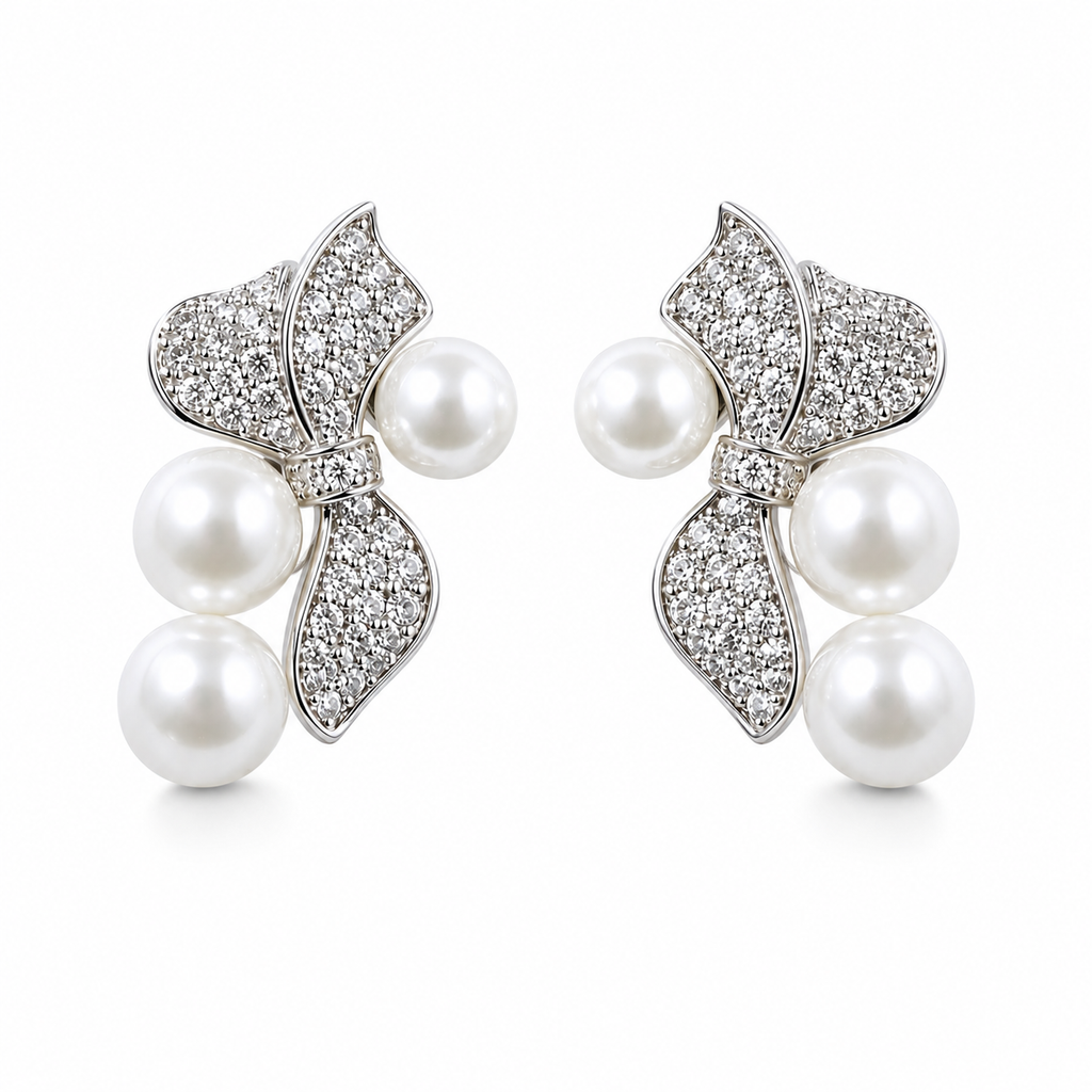Modern Cream Pearl Petal Drops