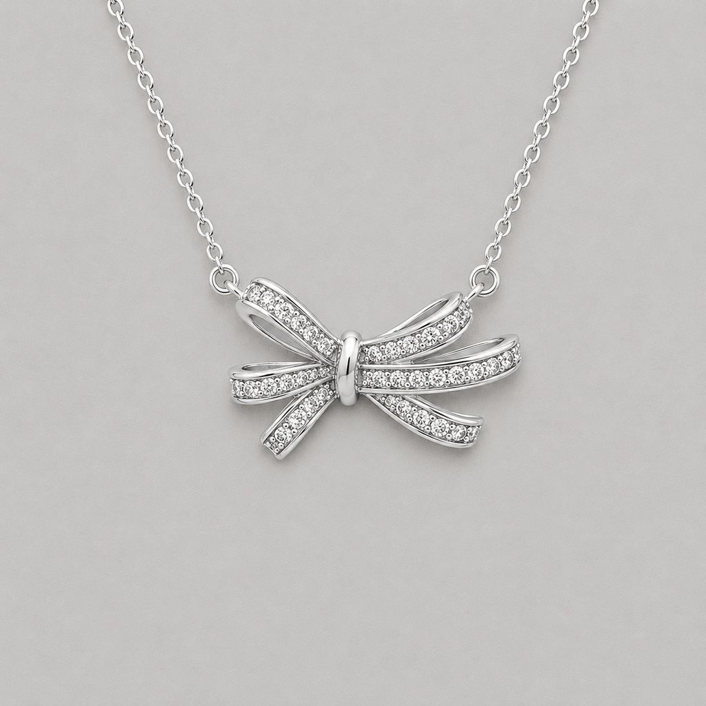 Gold-Plated Multi-Loop Bow Necklace