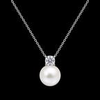 Gold-Plated Lattice Pearl Necklace