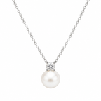 Gold-Plated Lattice Pearl Necklace