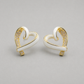 Timeless Crystal Heart Stud Earrings