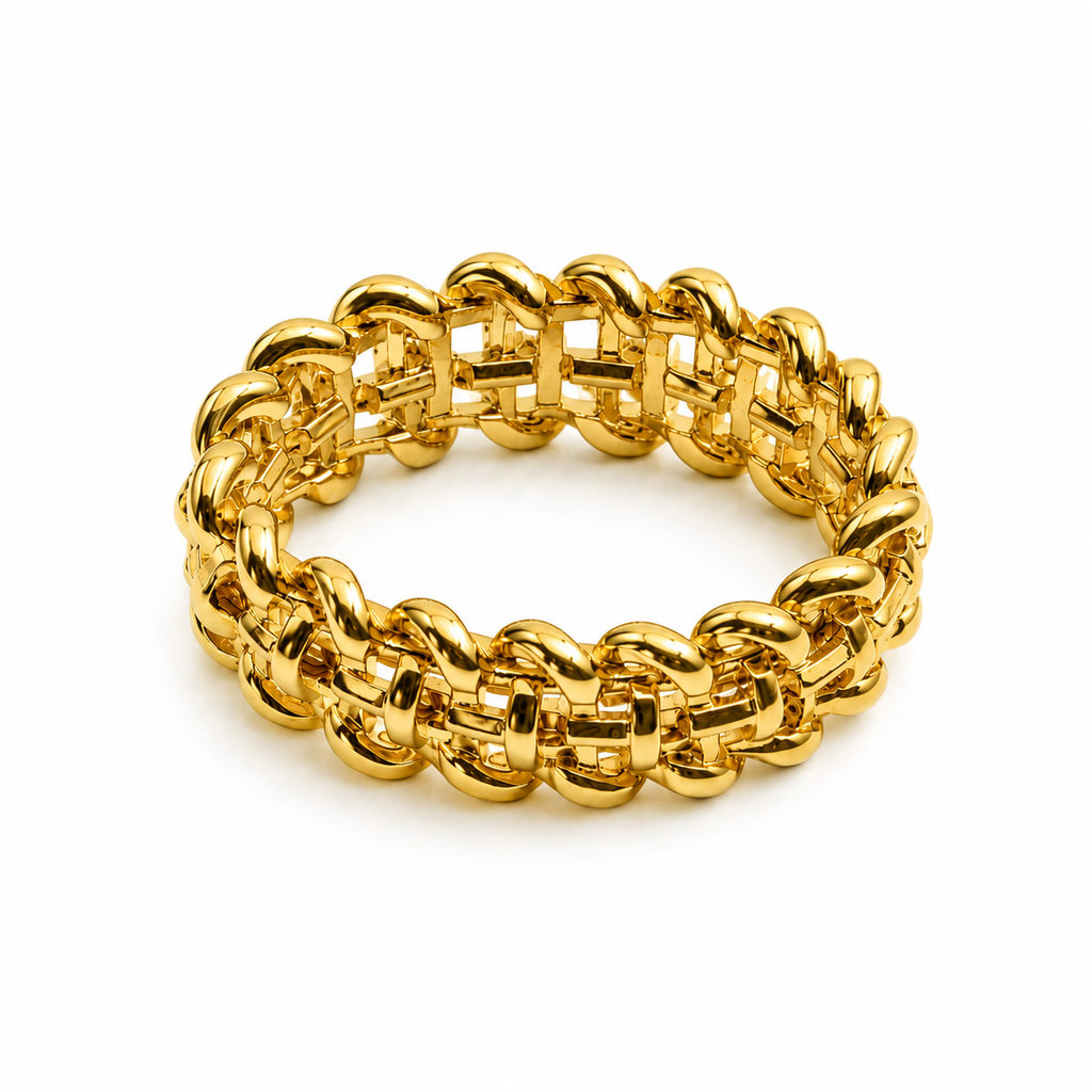 Brilliant Woven Crystal Band Ring