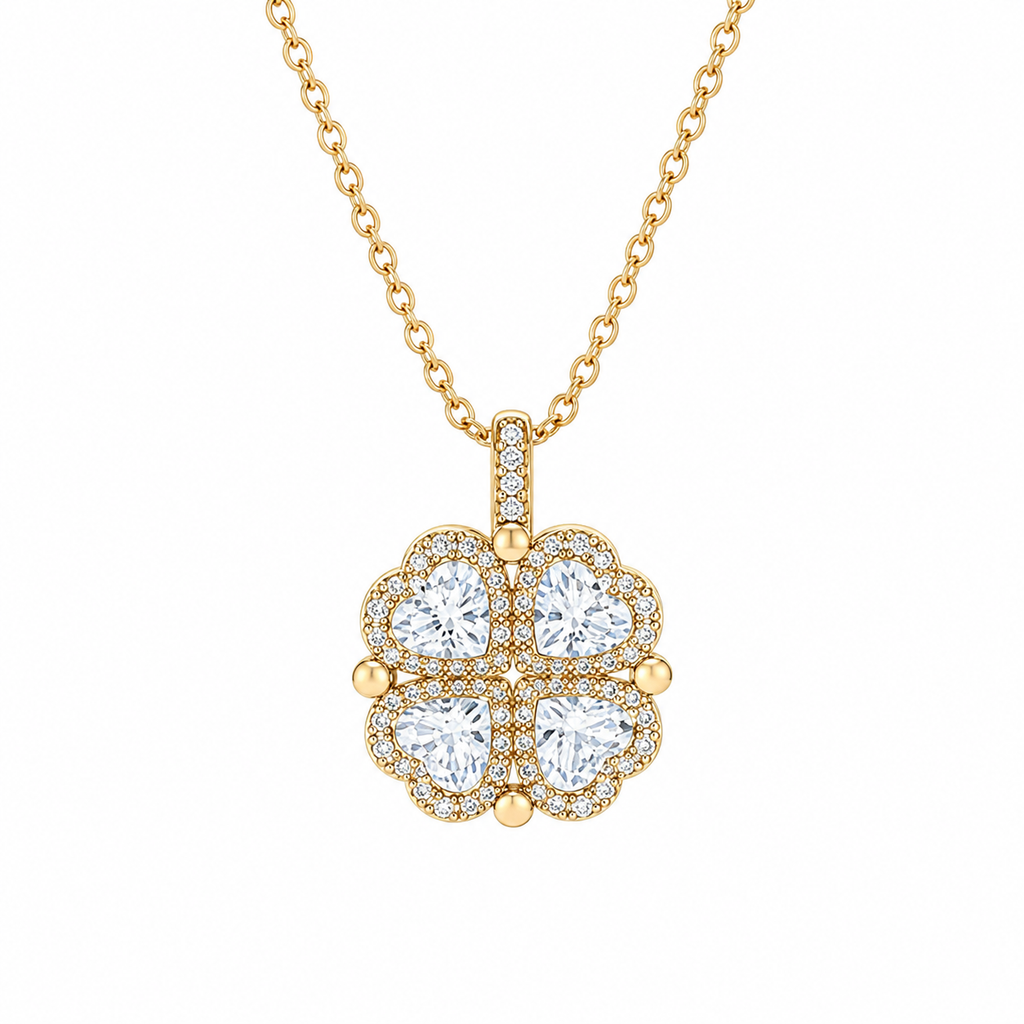 Reversible Clover Pendant Necklace