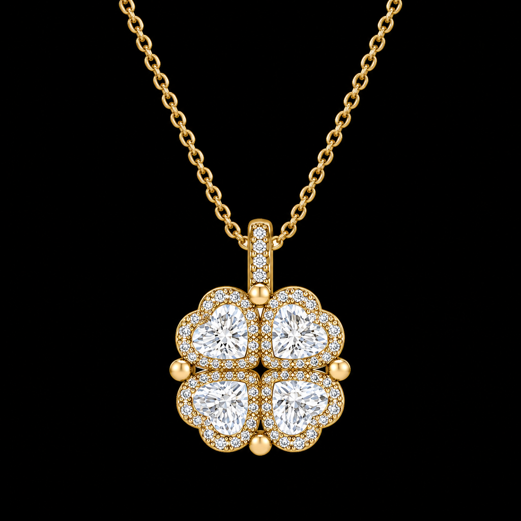 Reversible Clover Pendant Necklace