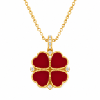 Reversible Clover Pendant Necklace
