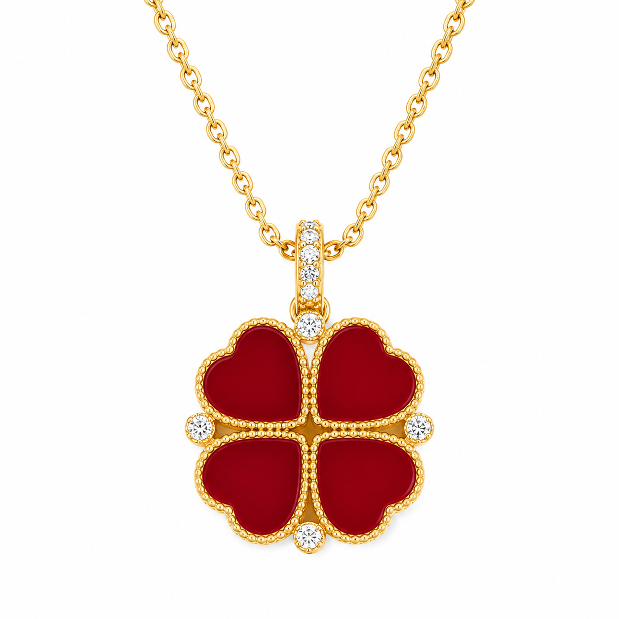 Reversible Clover Pendant Necklace