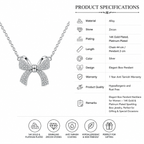 Sophisticated Pavé Ribbon Pendant
