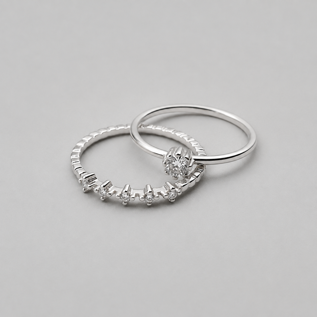 Sterling Silver Starburst Tiara Ring