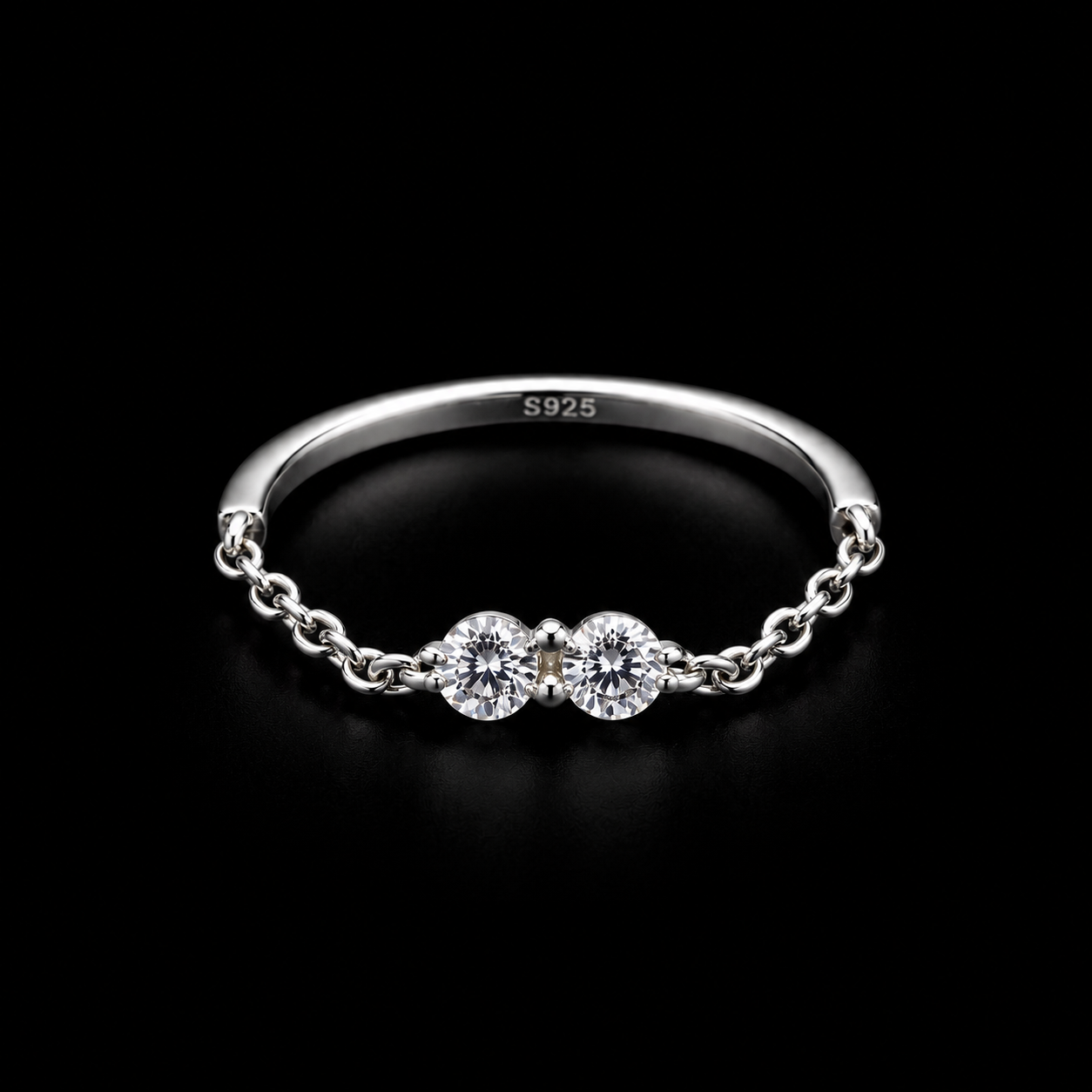 Sterling Silver Ribbon Bow Ring