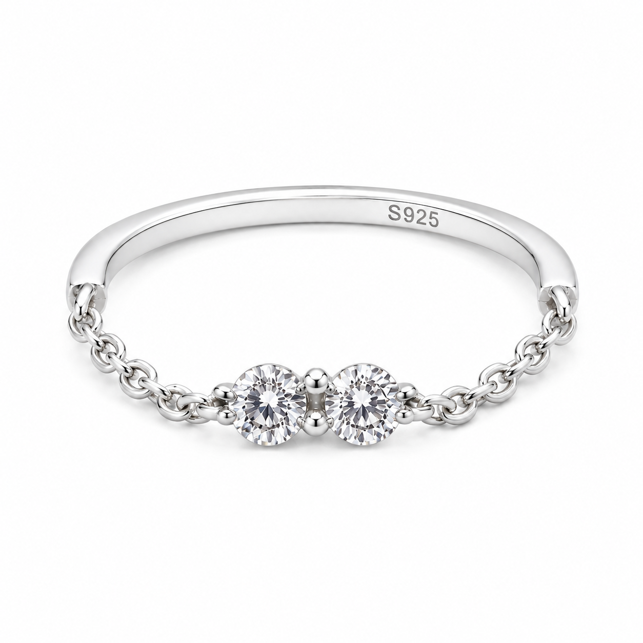 Sterling Silver Ribbon Bow Ring