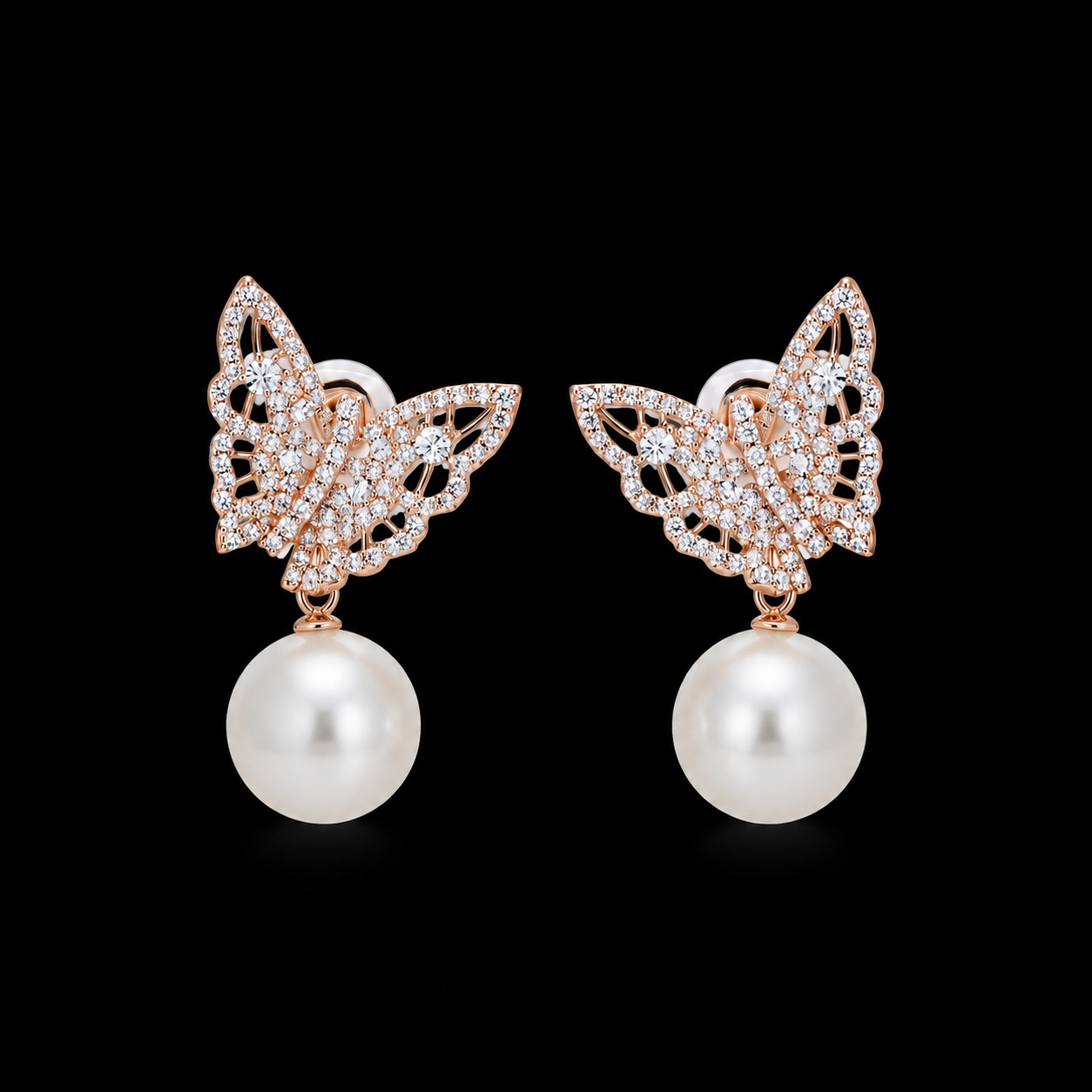 Butterfly Pearl Drops