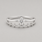 Sterling Silver Starburst Tiara Ring