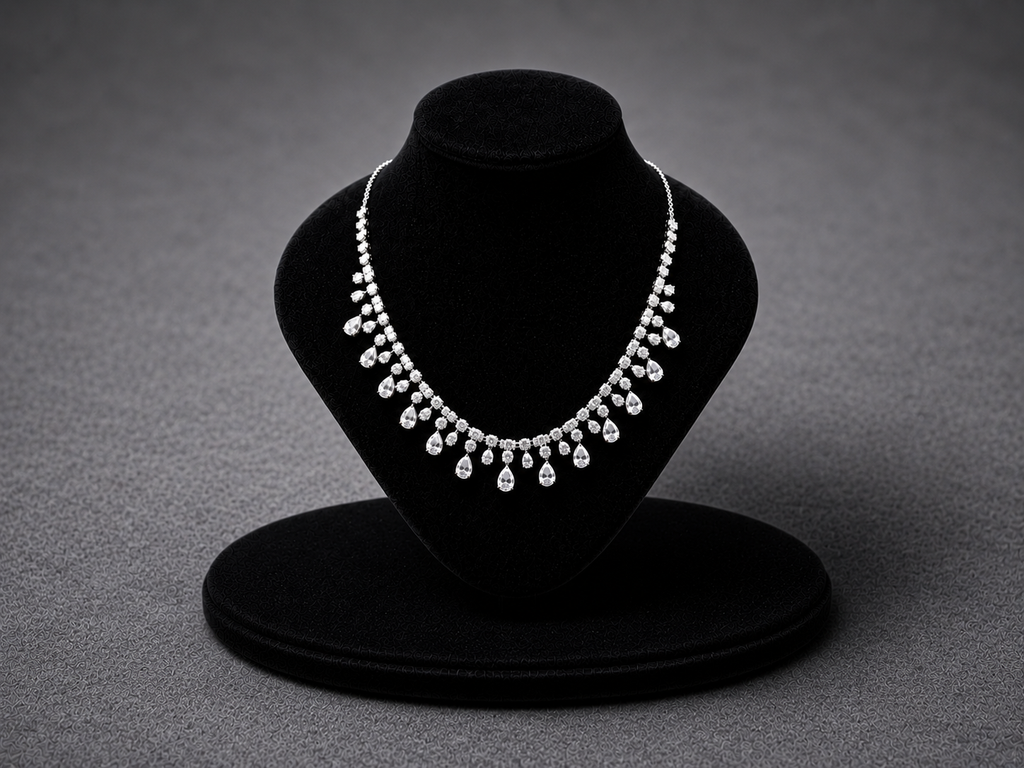 Cluster Pear Cut Jewelry Set