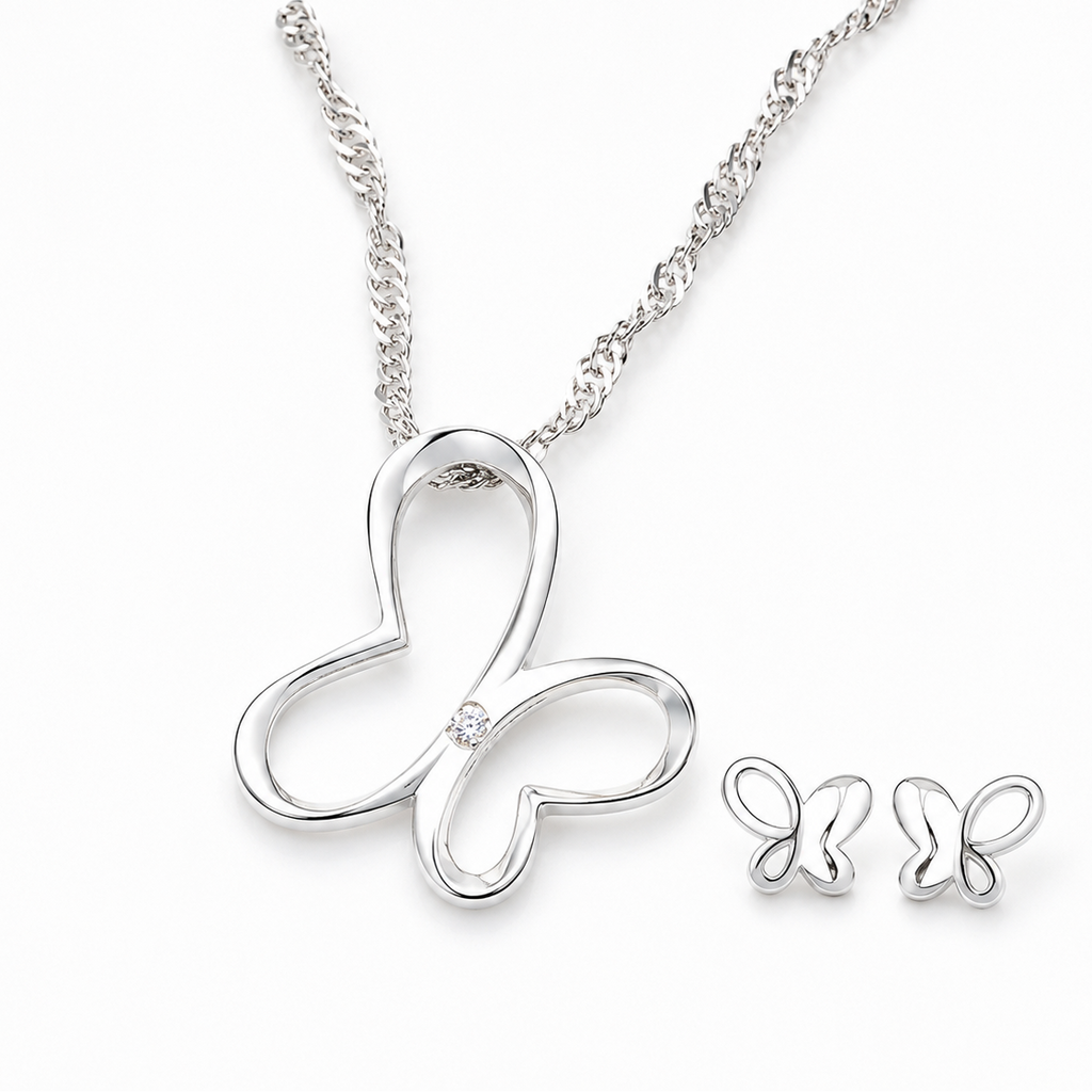 Radiant Butterfly Jewelry Set