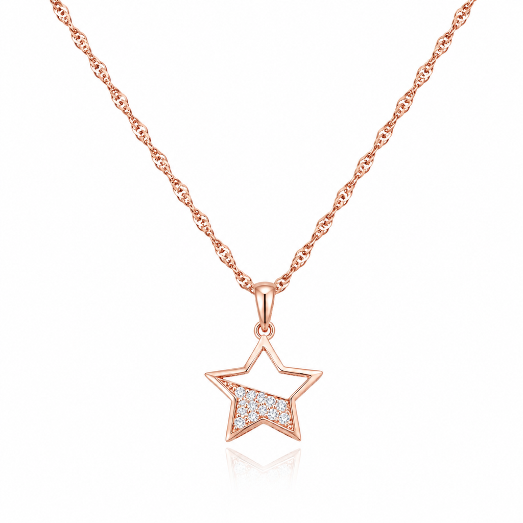 Pavé Celestial Star Necklace