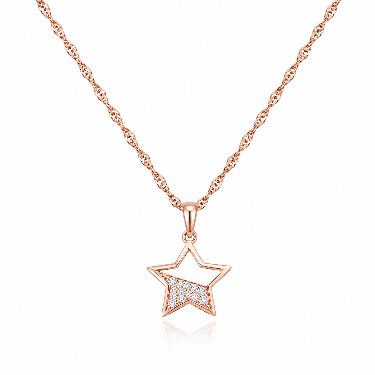 Pavé Celestial Star Necklace