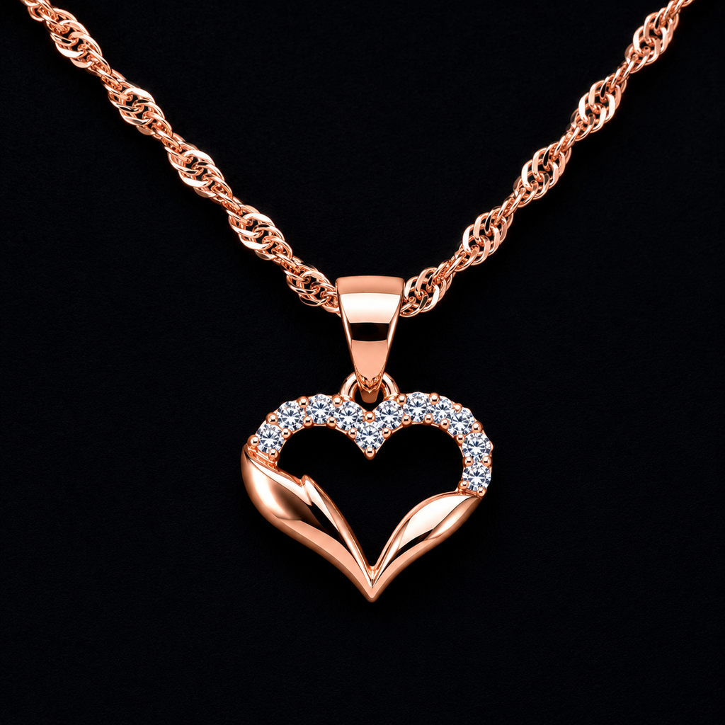 Shimmering Heart Necklace