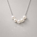 Timeless Radiant Pearl Arc Necklace