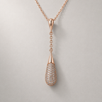 Y-Lariat Necklace with Pavé Crystal