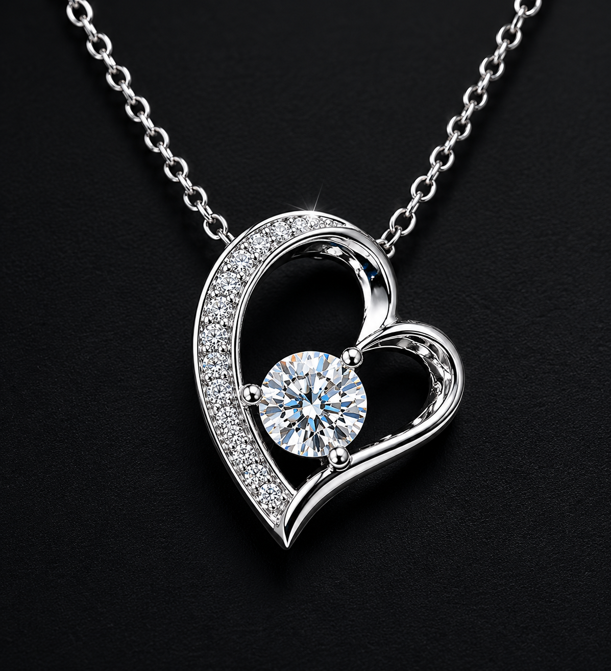 Necklace with Vivid Heart