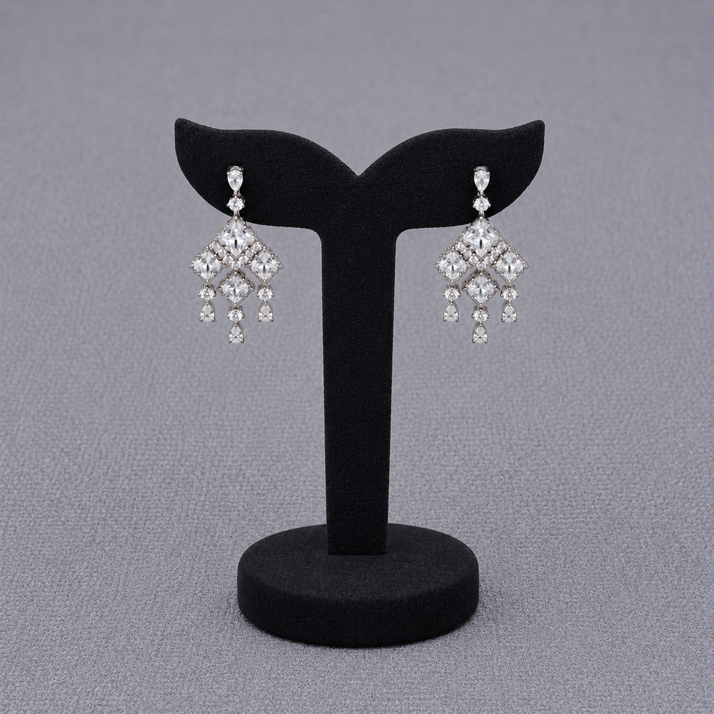 Radiant Square and Pear-Cut Crystals Set