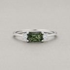 Timeless Sterling Silver Moss Agate Ring