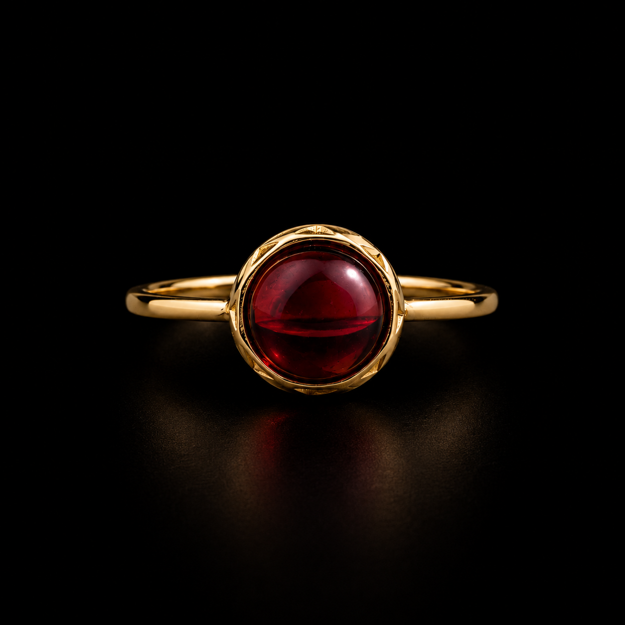 Red Garnet Ring