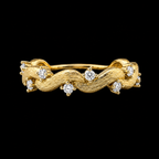 Shimmering Gold Vine Ring