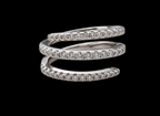 Triple-Layer Spiral Ring