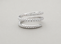 Triple-Layer Spiral Ring