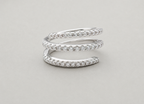 Triple-Layer Spiral Ring