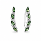 Ethereal Moss Agate Vine Earrings