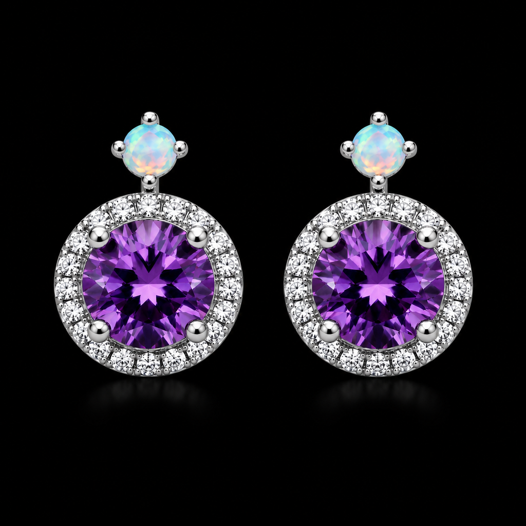 Elegant Alexandrite Studs