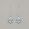 Snowflake Threader Earrings