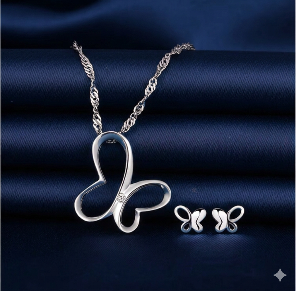 Radiant Butterfly Jewelry Set