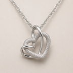 Dual-Textured Heart Necklace