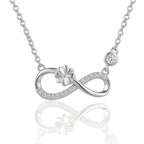 Infinity Blossom Necklace & Stud Earring Set