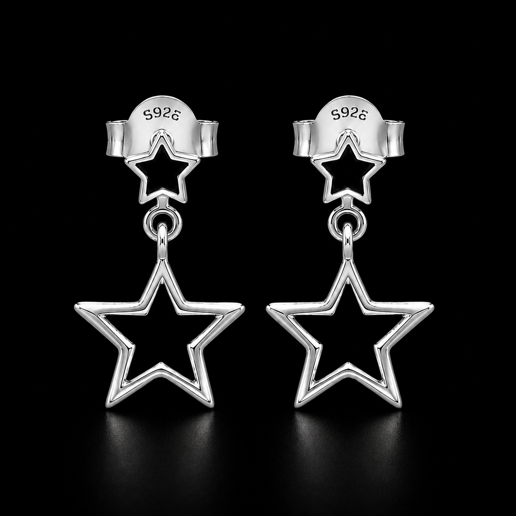 Elite Silver Midnight Star Drops