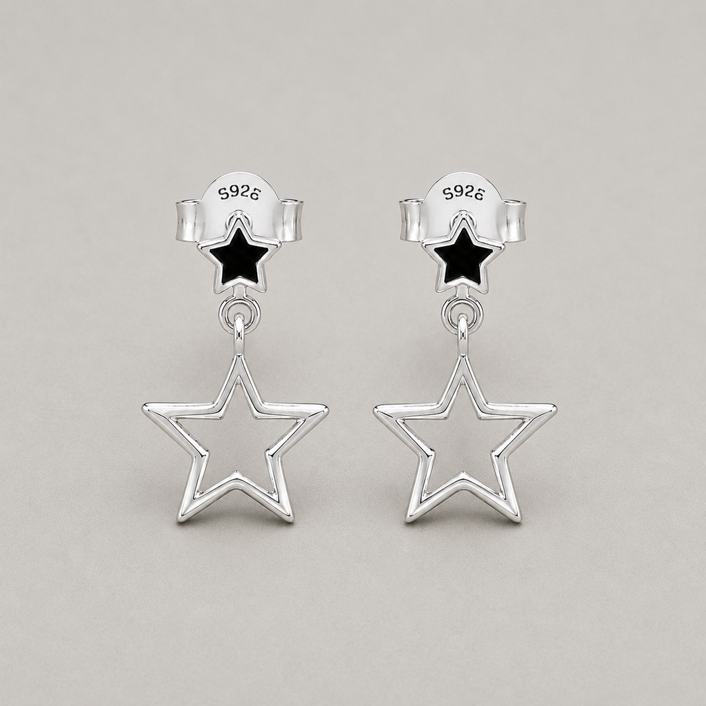 Elite Silver Midnight Star Drops