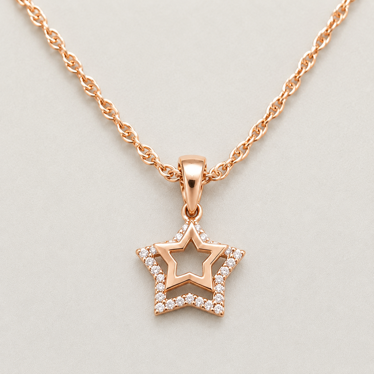Luxe Interlocking Star Pendant